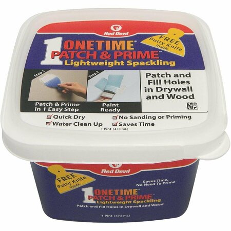 RED DEVIL Onetime 1 Pt. Lightweight Acrylic Patch & Prime Spackling 0540